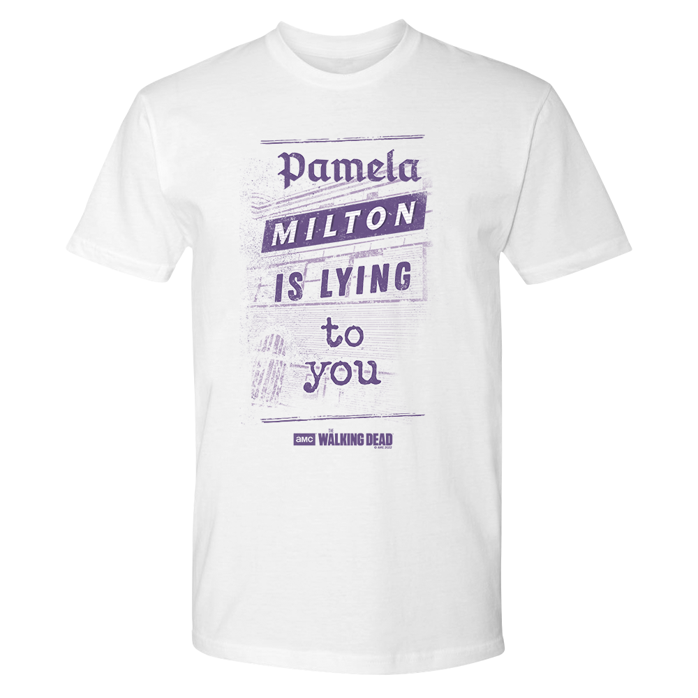 The Walking Dead Milton Newspaper Adult Short Sleeve T-Shirt