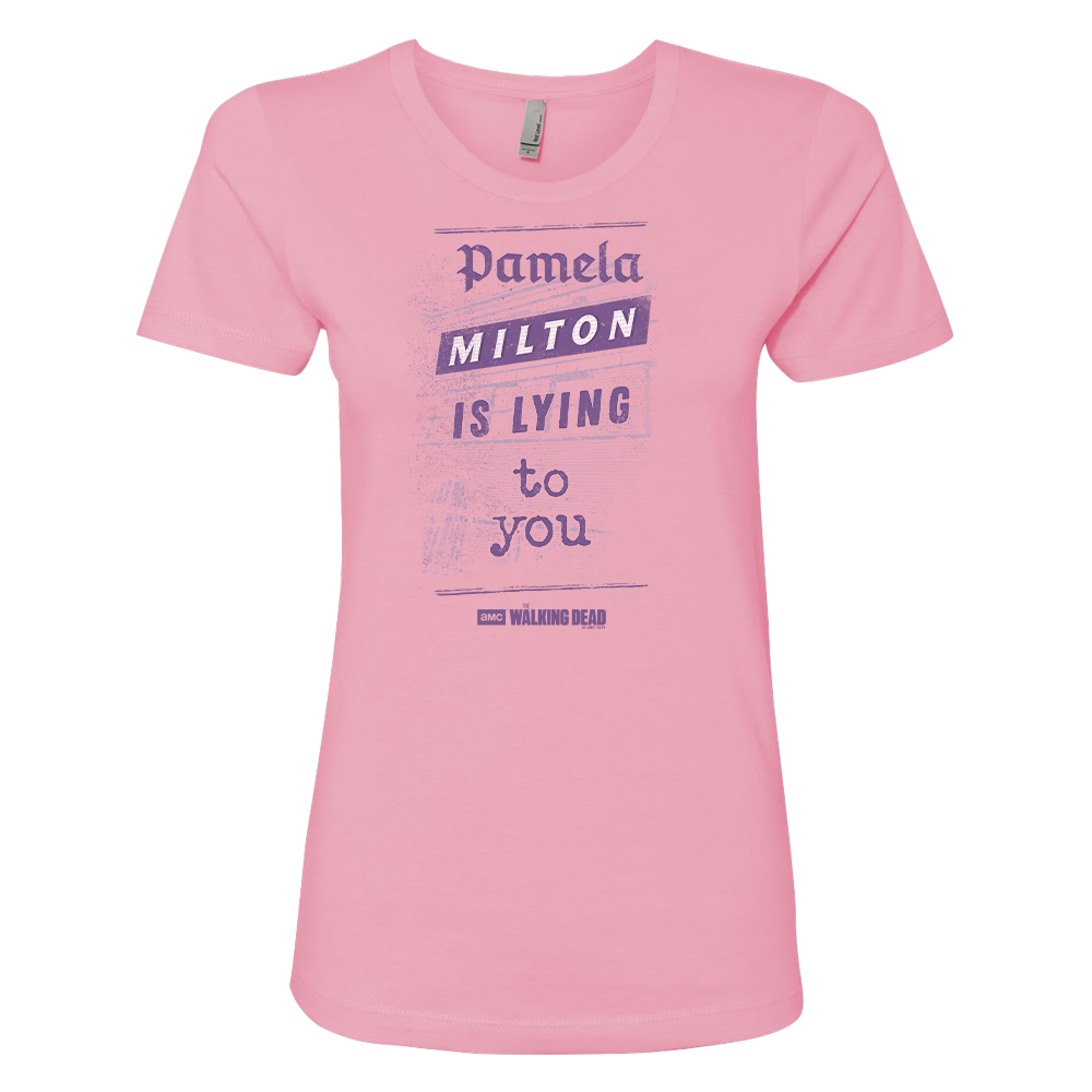 The Walking Dead Milton Newspaper Women's Short Sleeve T-Shirt