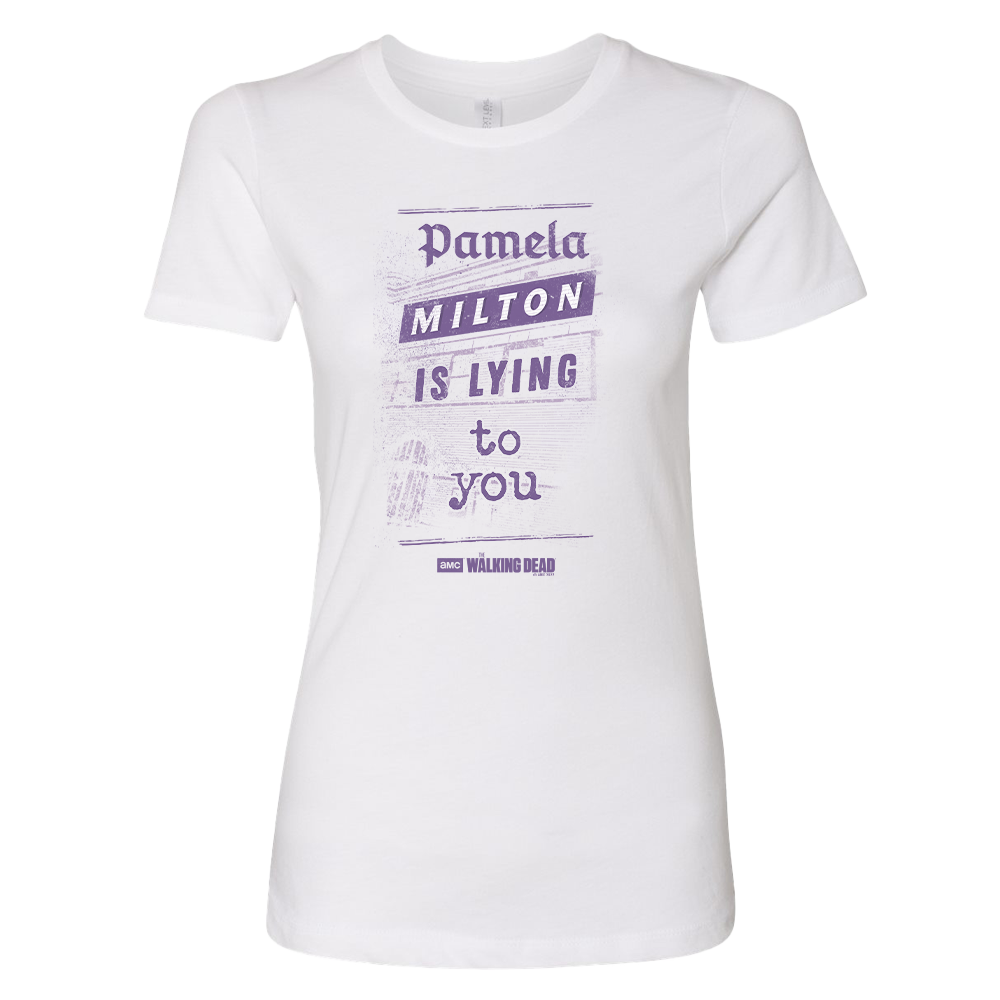 The Walking Dead Milton Newspaper Women's Short Sleeve T-Shirt