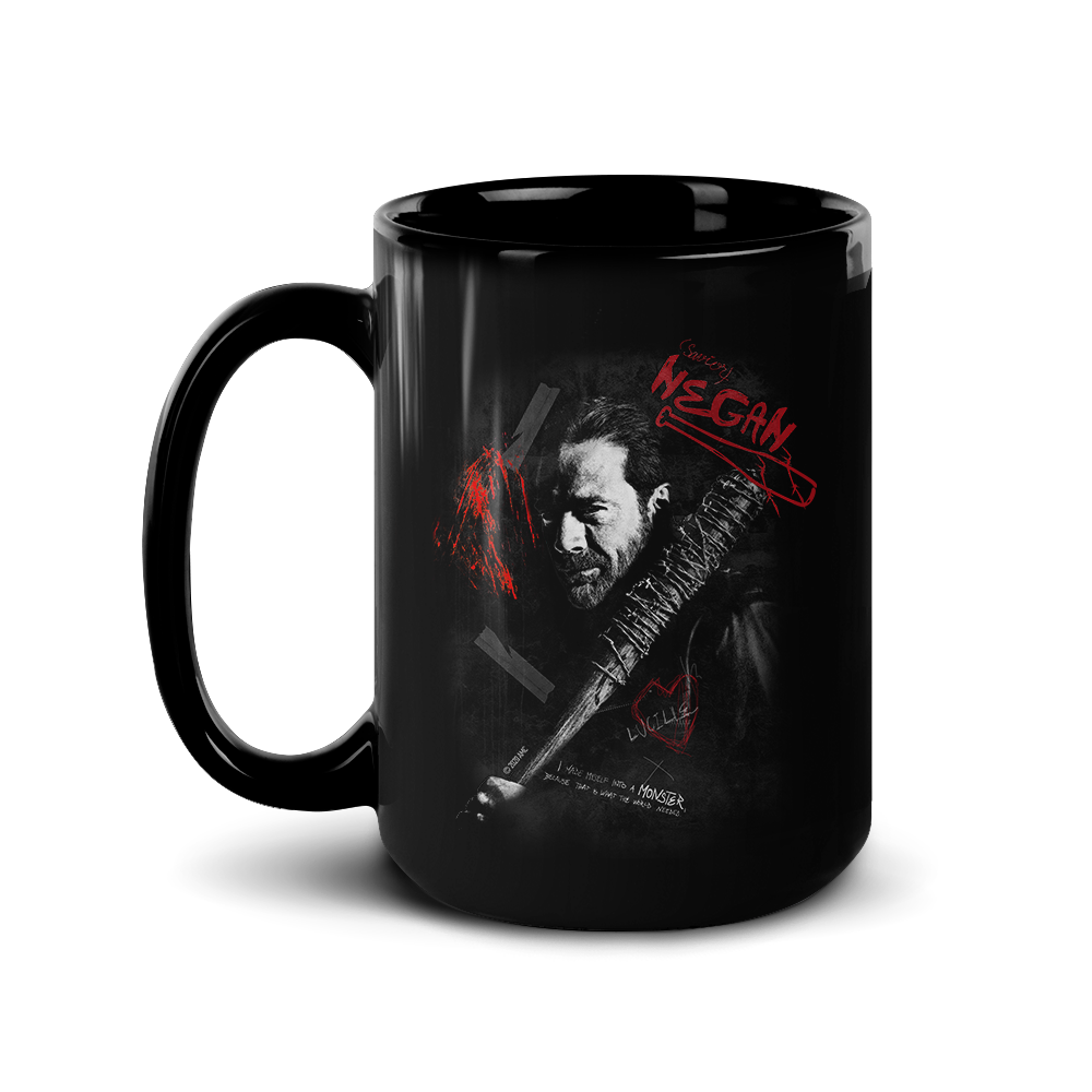 The Walking Dead Negan Graffiti Black Mug