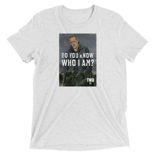 The Walking Dead Do You Know Quote Adult Tri-Blend T-Shirt-2