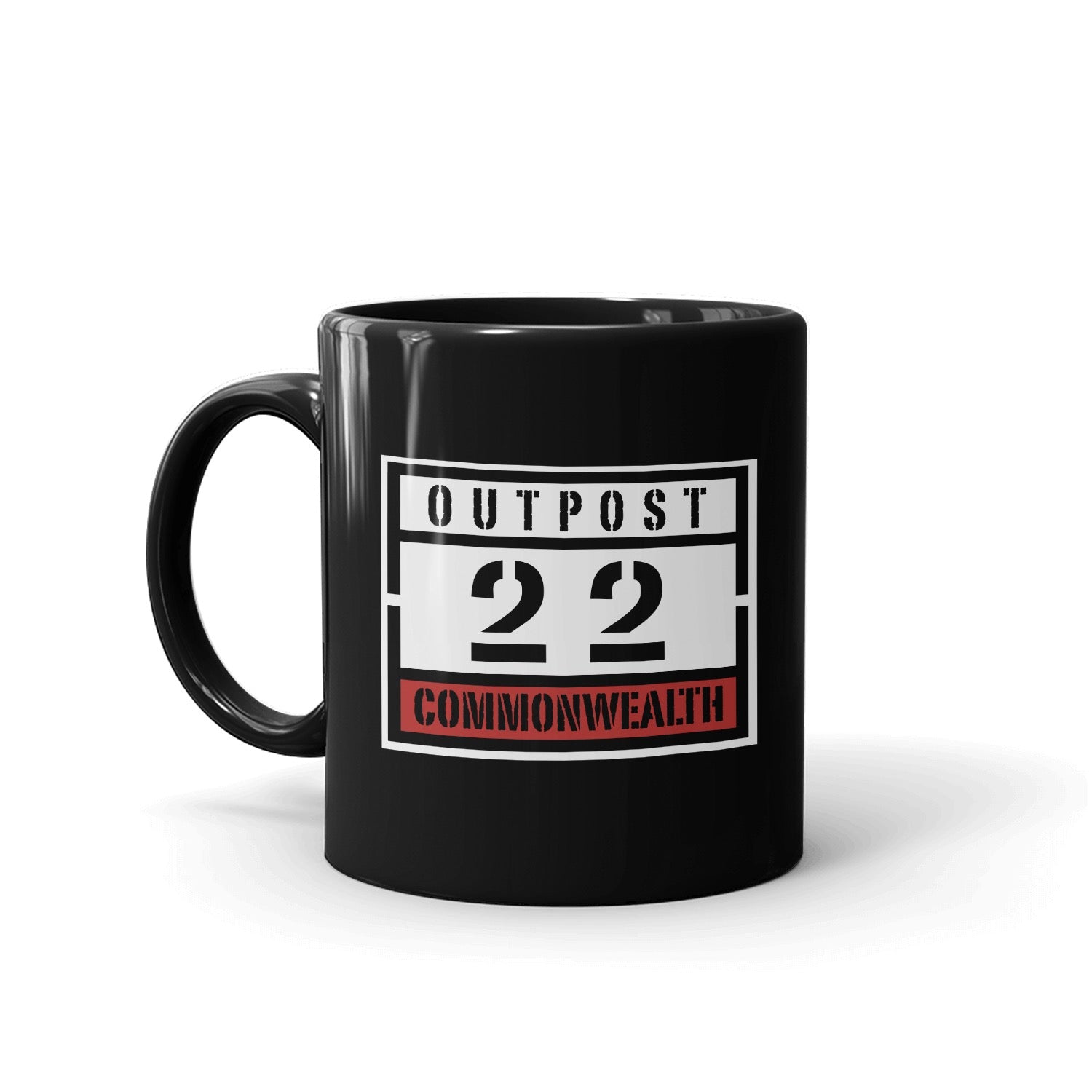 The Walking Dead Outpost 22 Black Mug