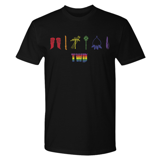 The Walking Dead Pride Icons Adult Short Sleeve T-Shirt-0