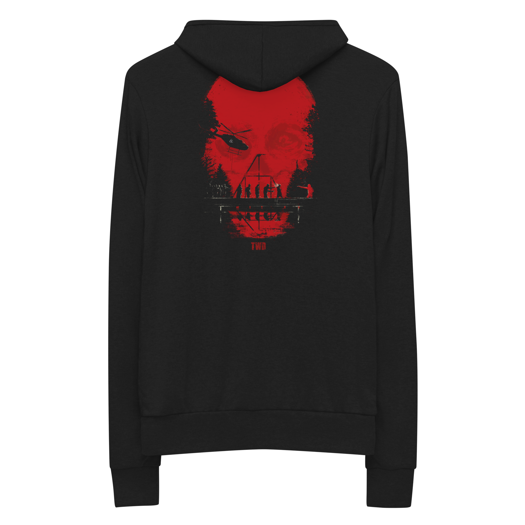 The Walking Dead Skull Zip Up Hoodie The Walking Dead Shop 2746