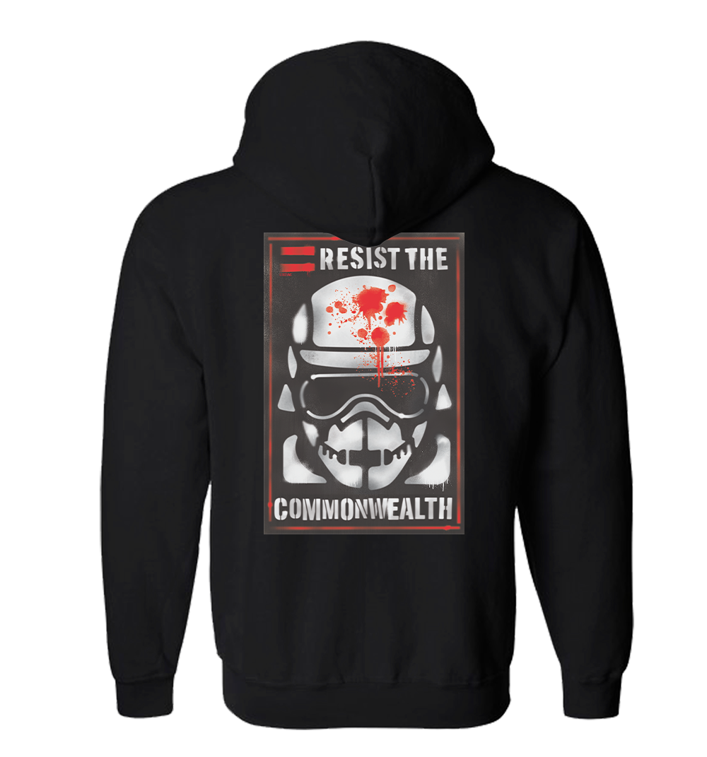 The Walking Dead Resist the Commonwealth Fleece Zip-Up Hooded Sweatshirt