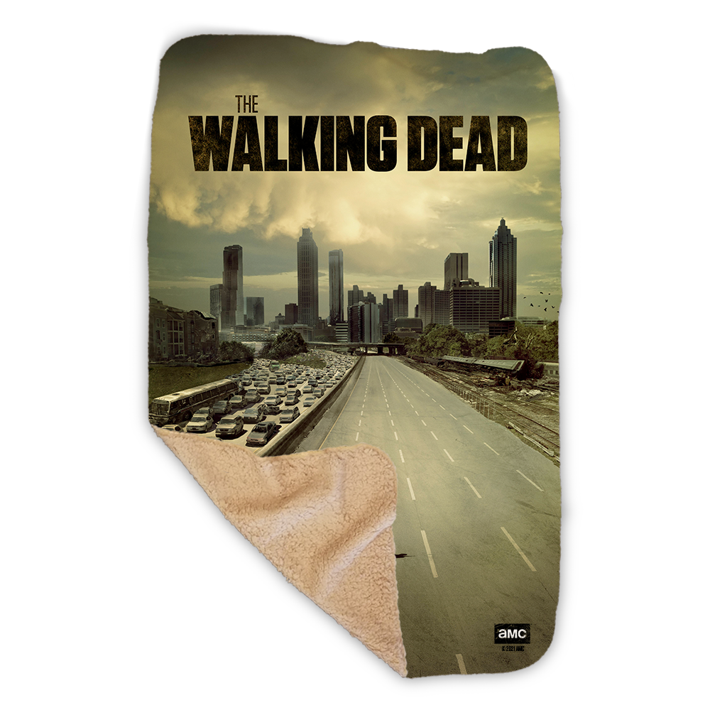 The Walking Dead Season 1 Key Art Sherpa Blanket – The Walking Dead Shop