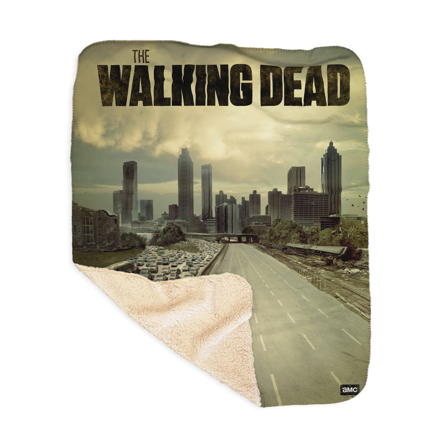 The Walking Dead Season 1 Key Art Sherpa Blanket