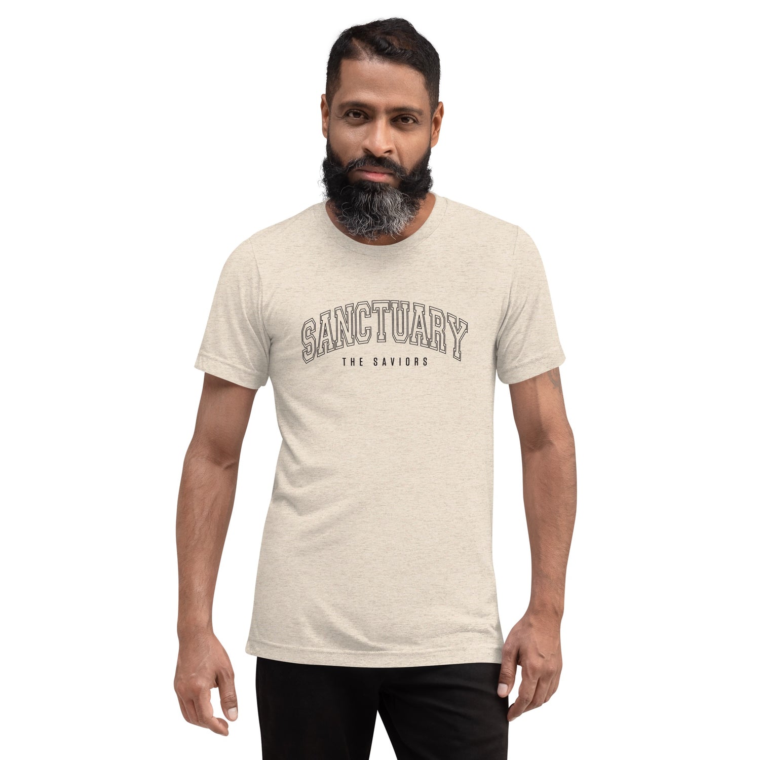 The Walking Dead Saviors Collegiate Adult Tri-Blend T-Shirt
