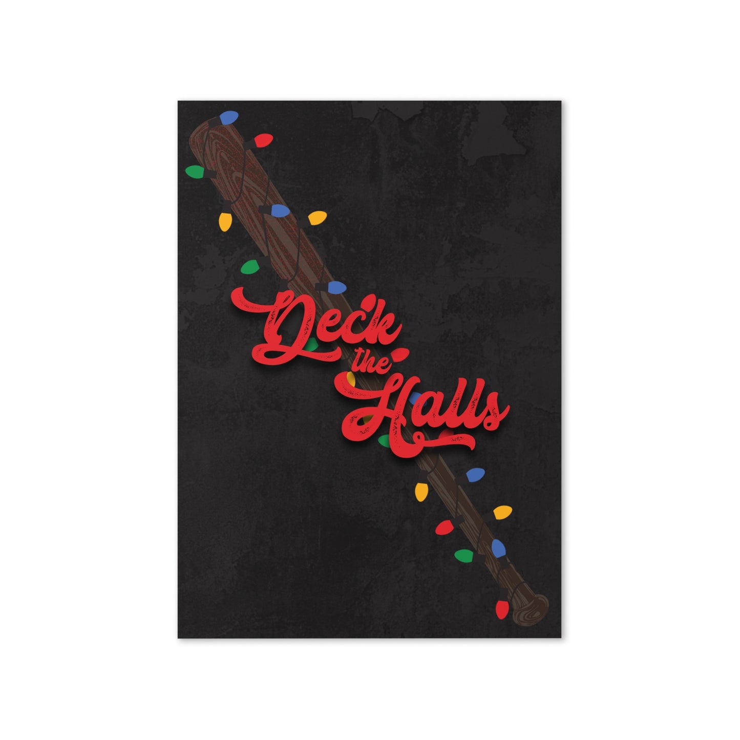 The Walking Dead Deck The Halls Greeting Card