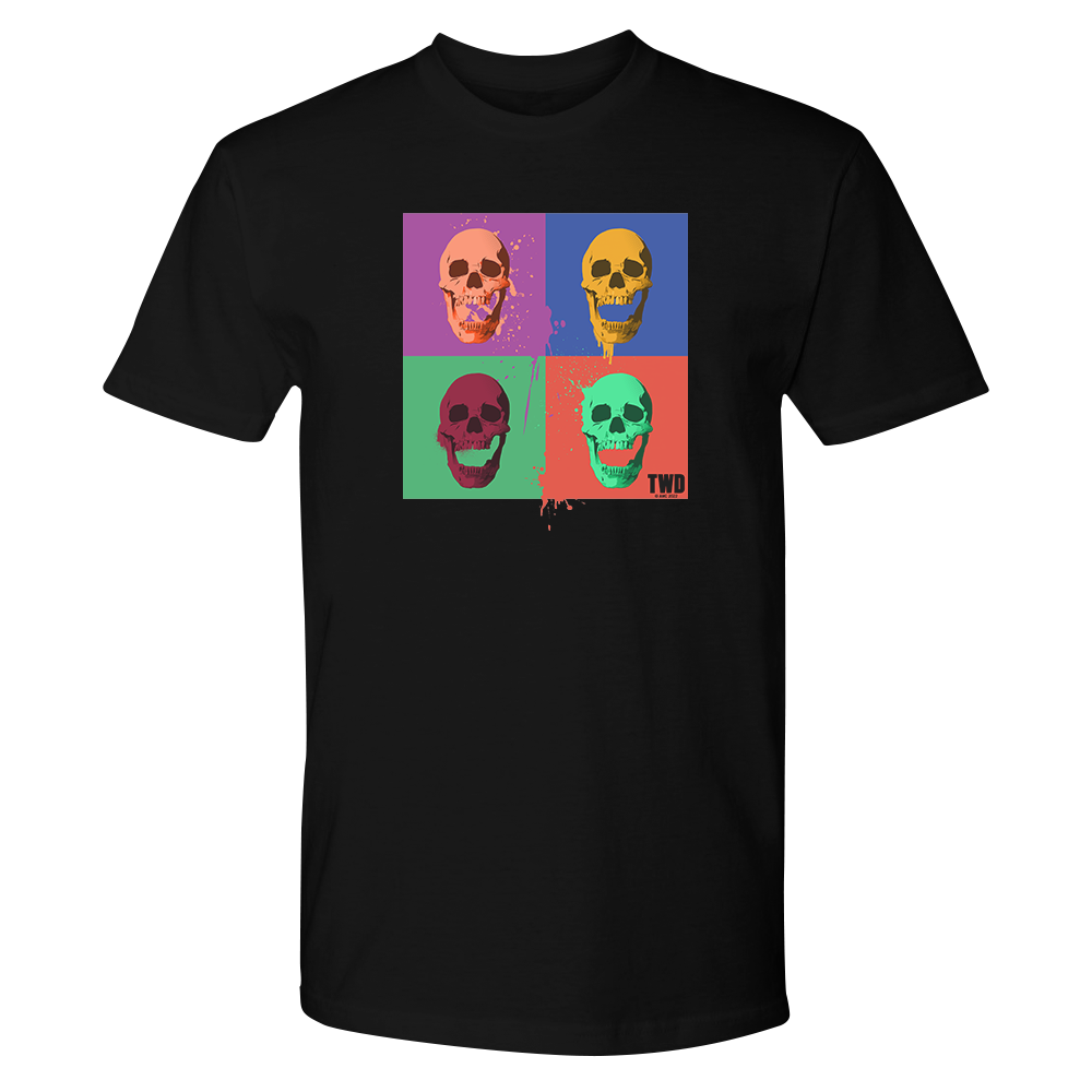 The Walking Dead Skull Pop Adult Short Sleeve T-Shirt