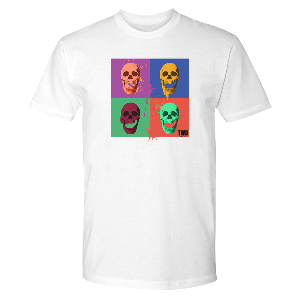 The Walking Dead Skull Pop Adult Short Sleeve T-Shirt