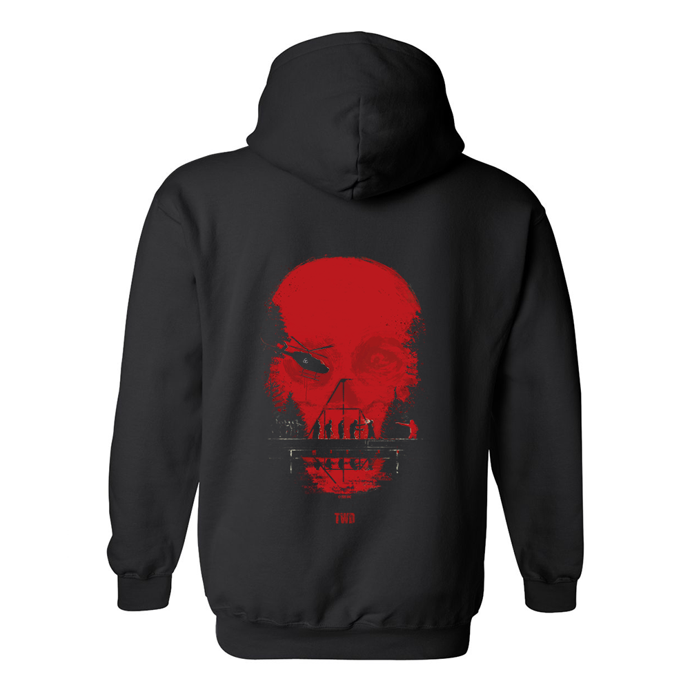 The Walking Dead Skull Fleece Hooded Sweatshirt