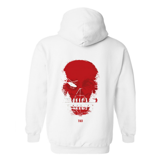 The Walking Dead Skull Fleece Hooded Sweatshirt-0