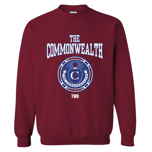 The Walking Dead Commonwealth Collegiate Fleece Crewneck Sweatshirt-0