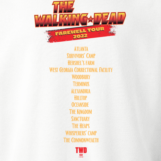 The Walking Dead Farewell Tour Band Fleece Crewneck Sweatshirt-3