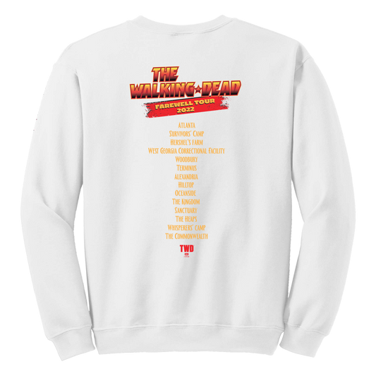 The Walking Dead Farewell Tour Band Fleece Crewneck Sweatshirt-1