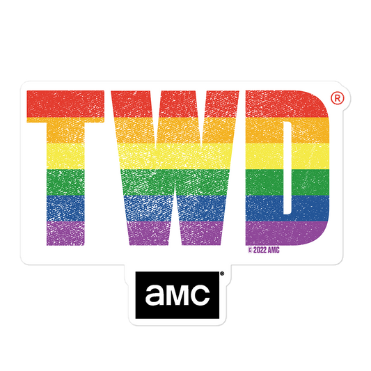 The Walking Dead TWD Pride Logo Die Cut Sticker-0