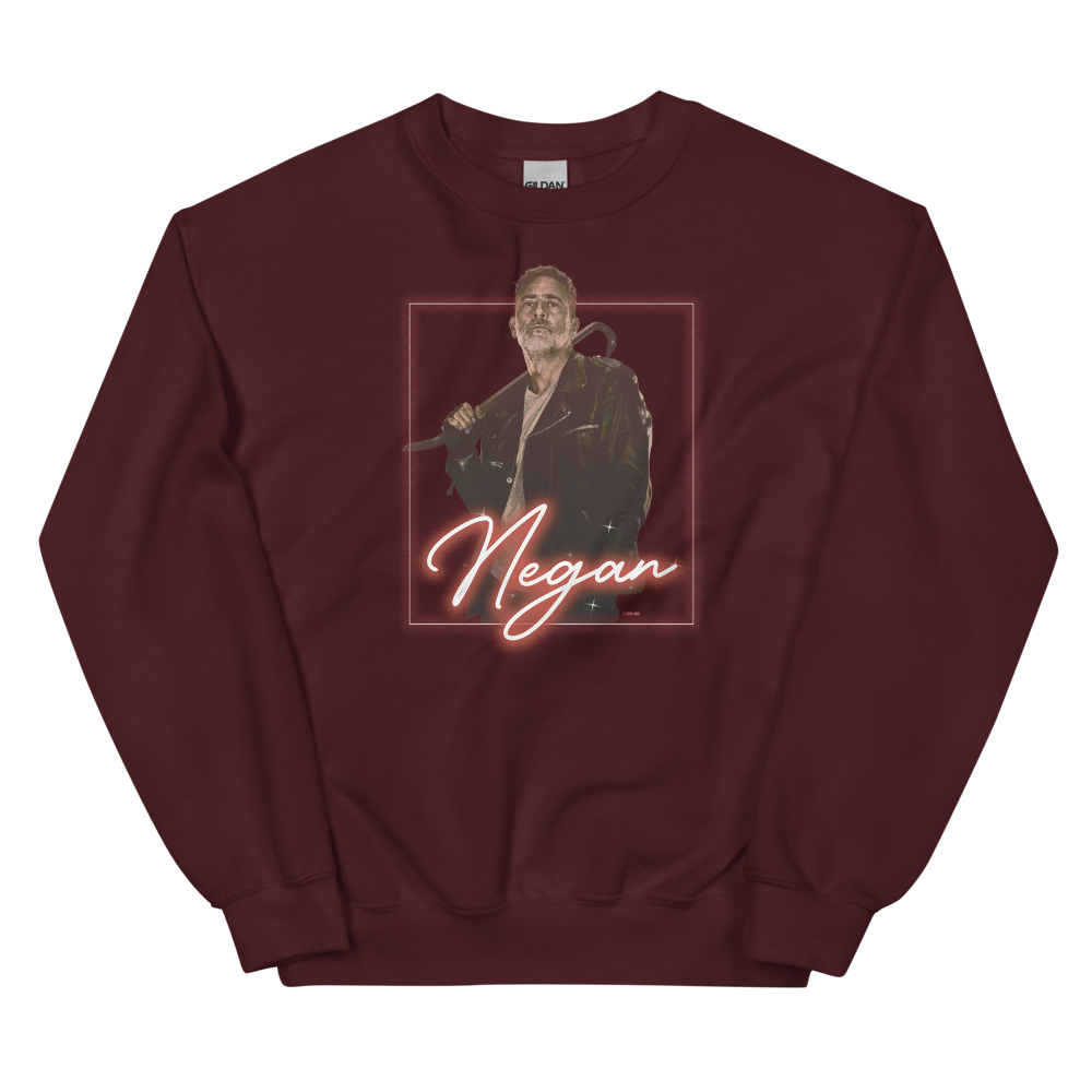 The Walking Dead TWD-VINT-NEG Fleece Crewneck Sweatshirt