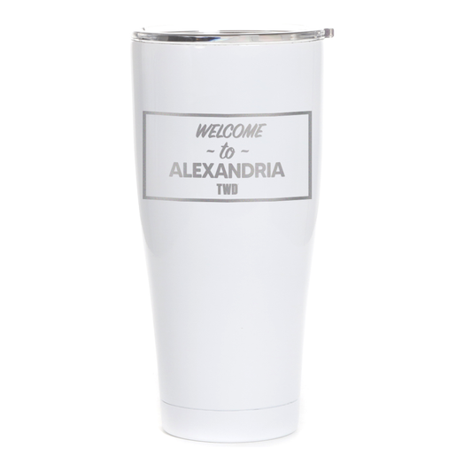 The Walking Dead Welcome to Alexandria Laser Engraved Tumbler-1