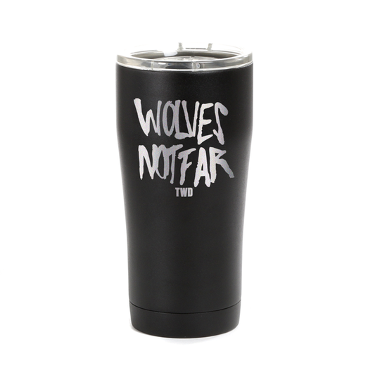 The Walking Dead Wolves Not Far Laser Engraved Tumbler-2
