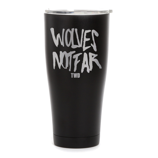 The Walking Dead Wolves Not Far Laser Engraved Tumbler-3