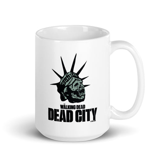 Dead City Liberty Zombie White Mug-4