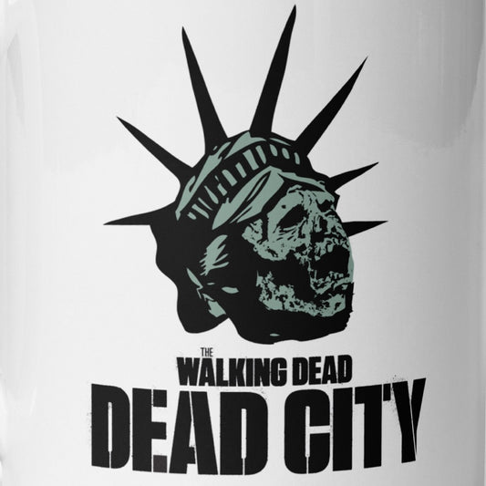 Dead City Liberty Zombie White Mug-1