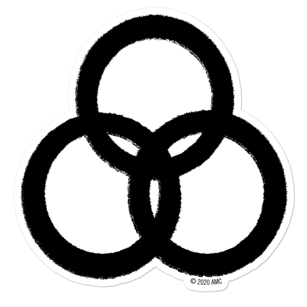The Walking Dead: World Beyond Three Circle Entity Logo Die Cut Sticker