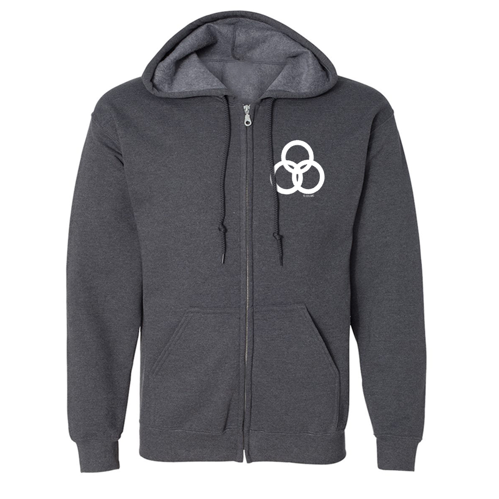 The Walking Dead: World Beyond Three Circle Entity Fleece Zip-Up Hooded Sweatshirt