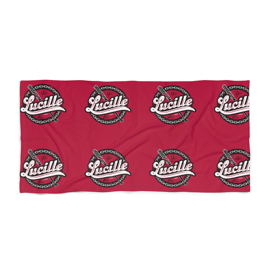 The Walking Dead Lucille All Over Pattern Beach Towel-0