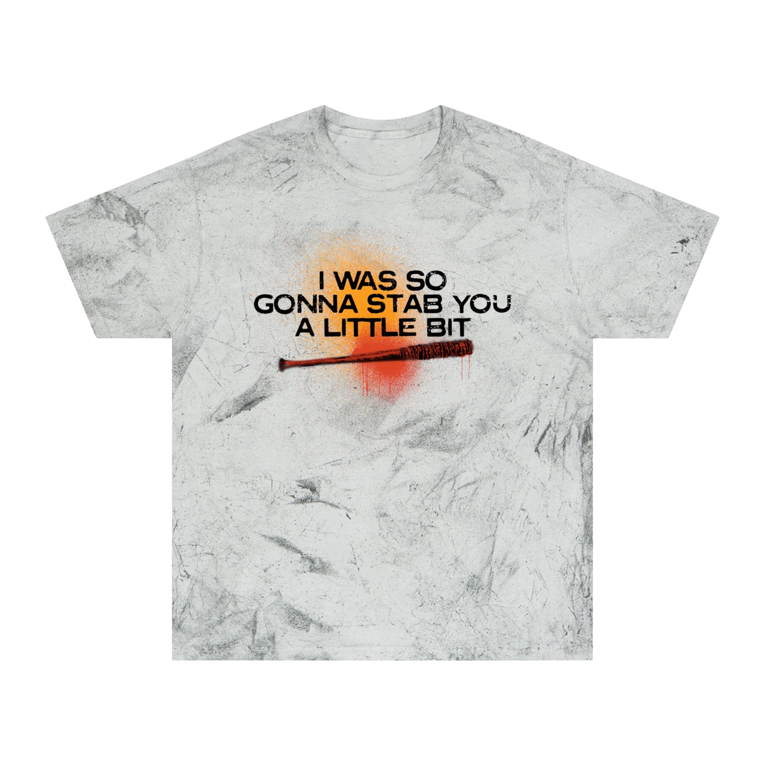 Dead City Negan Stab You Marbled Wash T-shirt