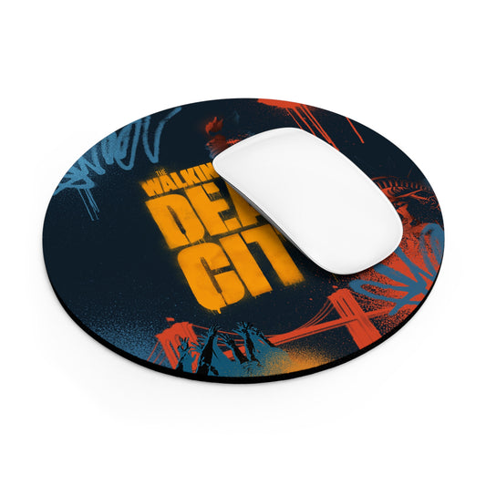 Dead City Statue of Liberty Round Mousepad-2