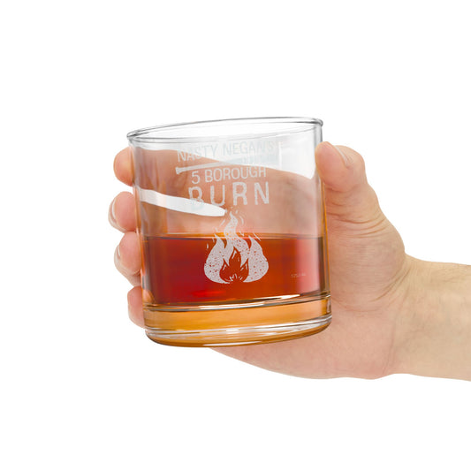 Dead City Negan's 5 Borough Burn Rocks Glass-3