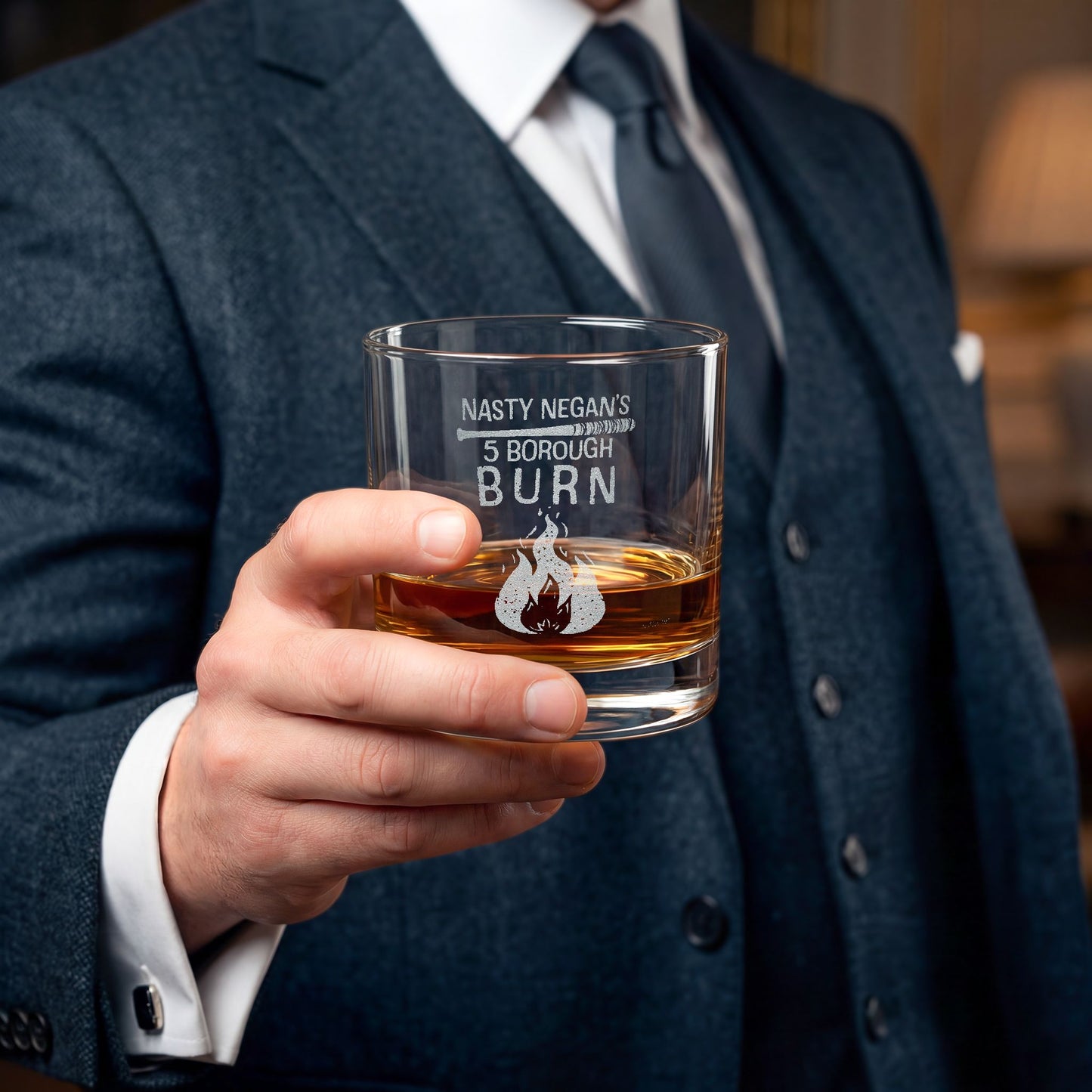 Dead City Negan's 5 Borough Burn Rocks Glass