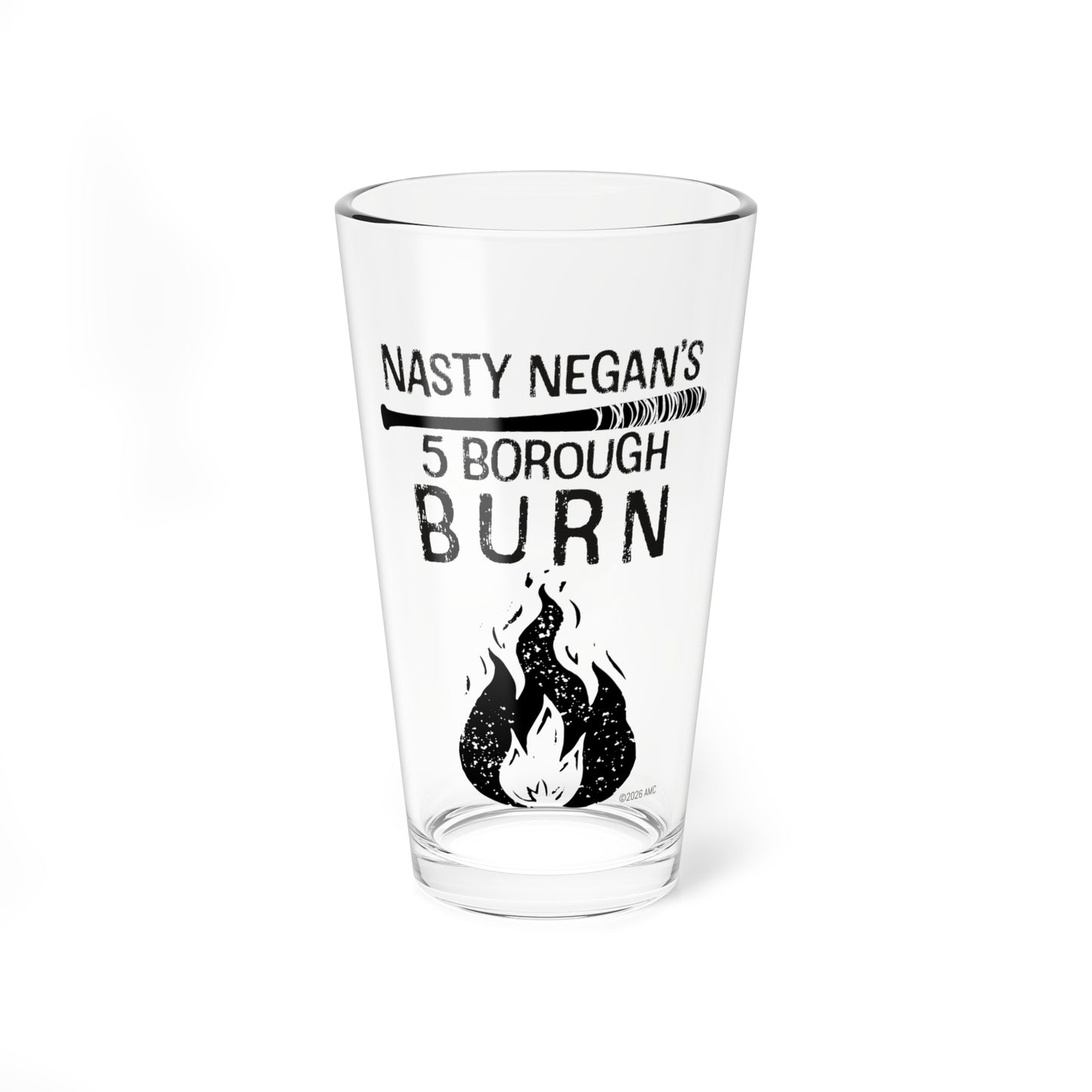 Dead City Negan's 5 Borough Burn Pint Glass