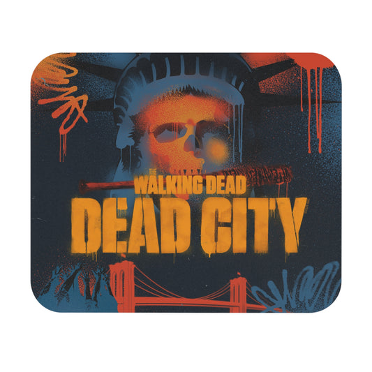 Dead City Liberty Graffiti Skull Square Mouse Pad-0