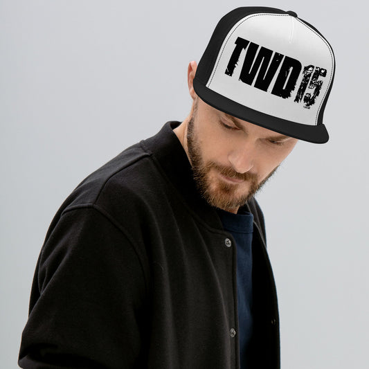 The Walking Dead 15th Anniversary Trucker Hat Black/ White/ Black-3