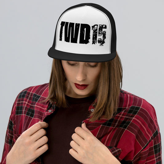 The Walking Dead 15th Anniversary Trucker Hat Black/ White/ Black-2