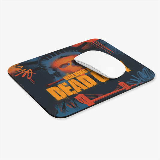 Dead City Liberty Graffiti Skull Square Mouse Pad-2