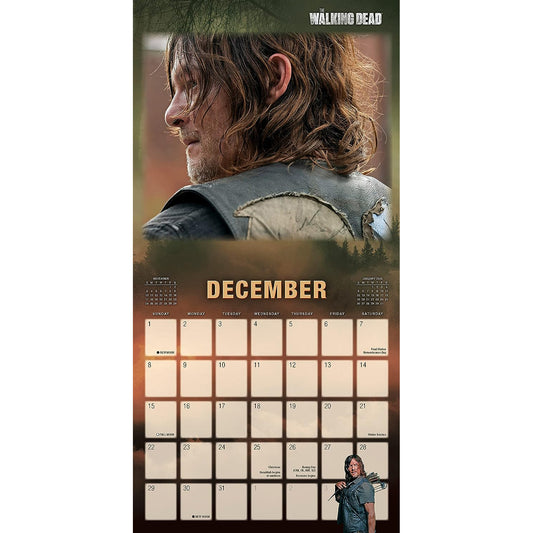 The Walking Dead Daryl Dixon 2024 16-Month Wall Calendar-2