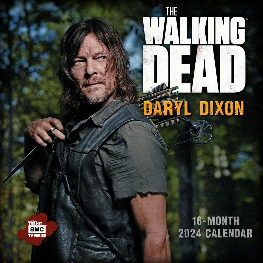 The Walking Dead Daryl Dixon 2024 16-Month Wall Calendar-0