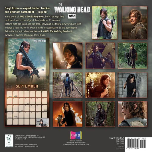 The Walking Dead Daryl Dixon 2024 16-Month Wall Calendar-1