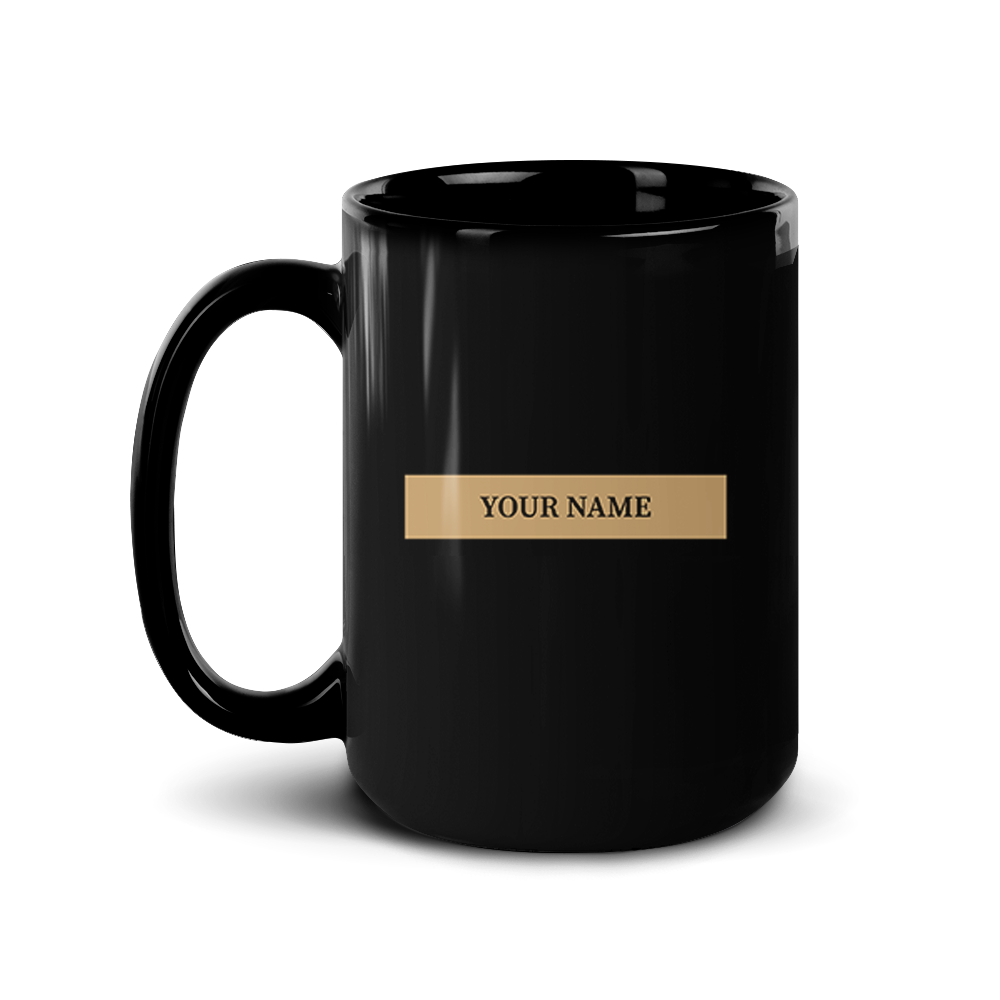 The Walking Dead Personalized Sheriff's Badge Black Mug