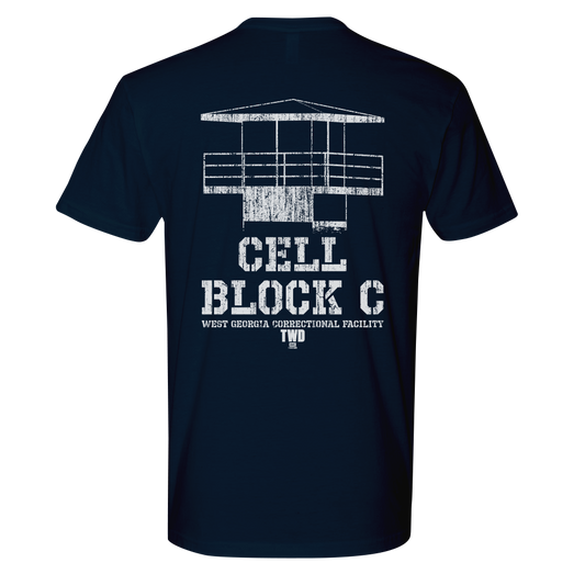 The Walking Dead Cell Block C Personalized Adult Short Sleeve T-Shirt-2