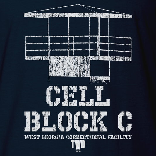The Walking Dead Cell Block C Personalized Adult Short Sleeve T-Shirt-1