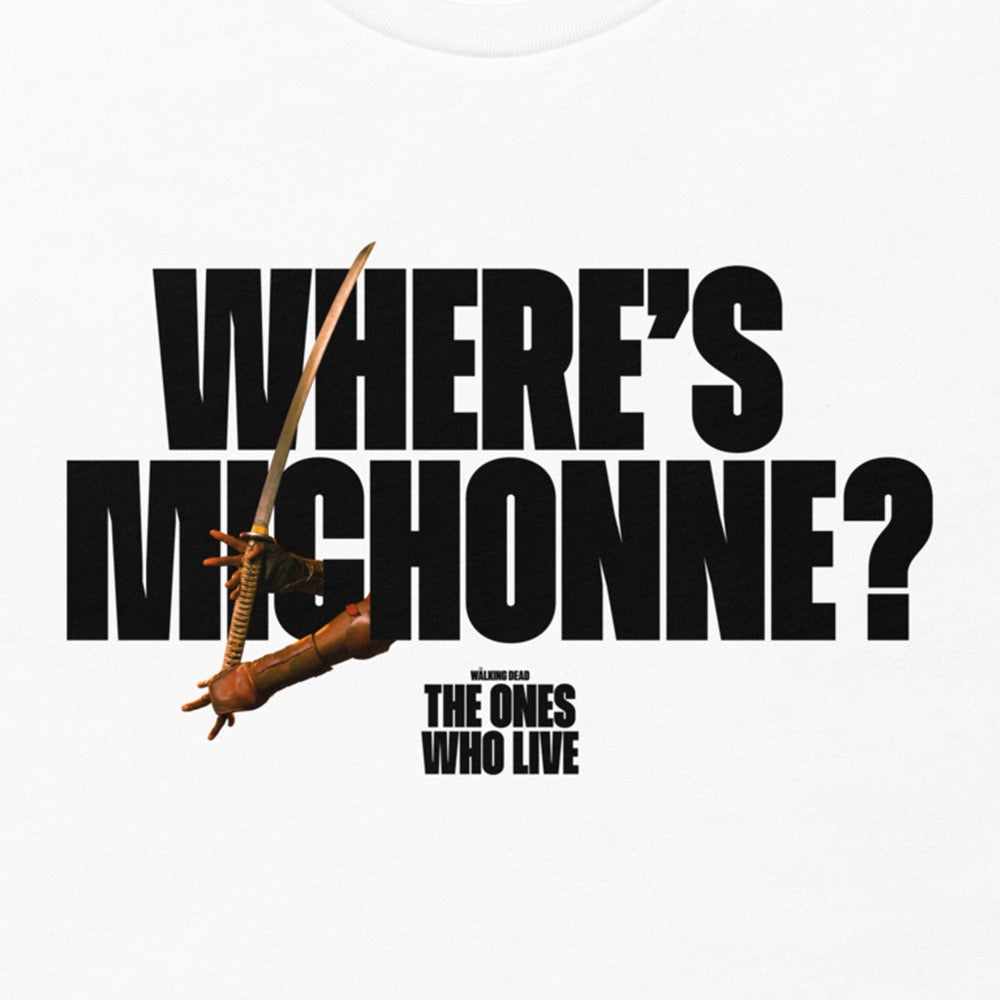 The Walking Dead: The Ones Who Live Where's Michonne? Katana Adult T-shirt
