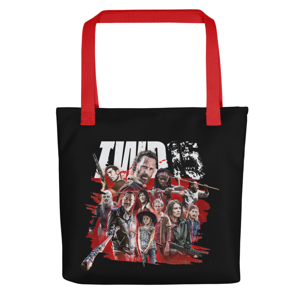 The Walking Dead Tote Bag 15th Anniversary Character Mashup