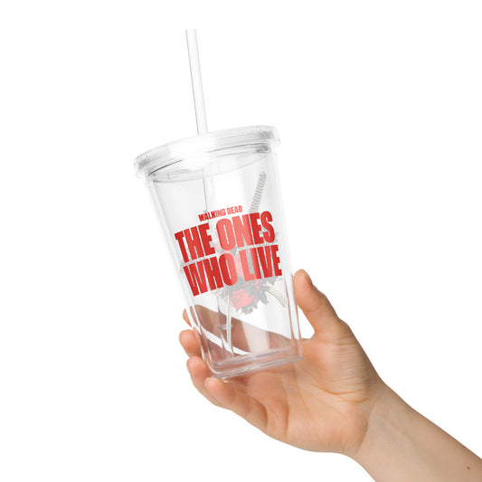 The Walking Dead: The Ones Who Live Skull Clear Tumbler-5