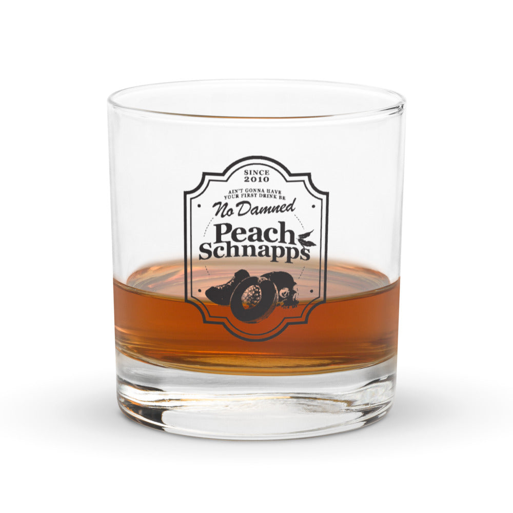 The Walking Dead Rocks Glass 15th Anniversary Peach Schnapps