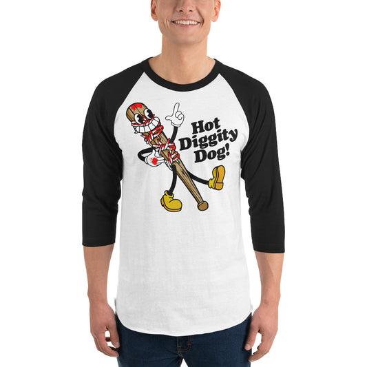The Walking Dead Raglan Shirt 15th Anniversary Hot Diggity Dog-1